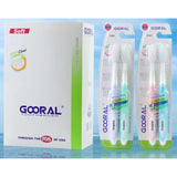 GOORAL E501 Double Soft Bristle Toothbrush, Professional 2-Pack – Gentle & Effective Oral Care