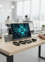 Portable Monitor 15.6" Ultra Slim USB-C External Display for Laptop Phone and Gaming