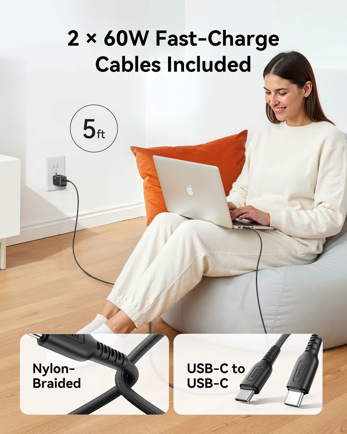 INIU USB C Charger, 30W 2-Pack PD Fast Charging, [USB C + USB A] iPhone 17 Compact Foldable Wall Charger, GaN Tech Type C Power Adapter for iPhone 17 16 15 Pro Max, Samsung S25 S24 iPad Pro Air etc