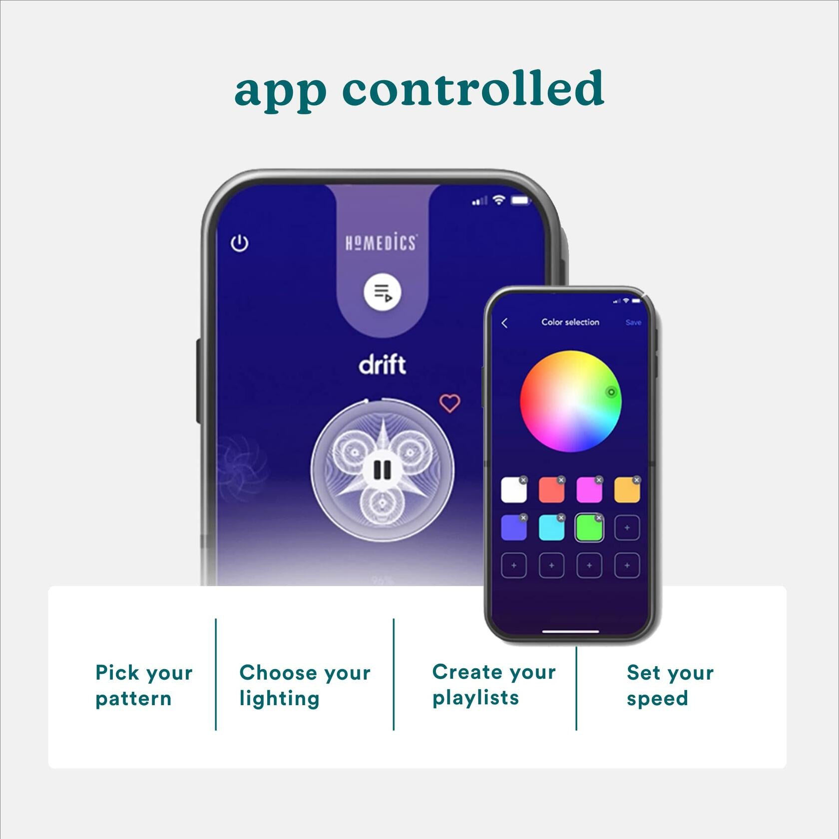 Homedics Drift Sandscape, Motion Sand, Perpetual Motion Machine, Zen Garden, Meditation Accessories, Decorative Sandscape, Bluetooth (21 Inch (Large), Black)