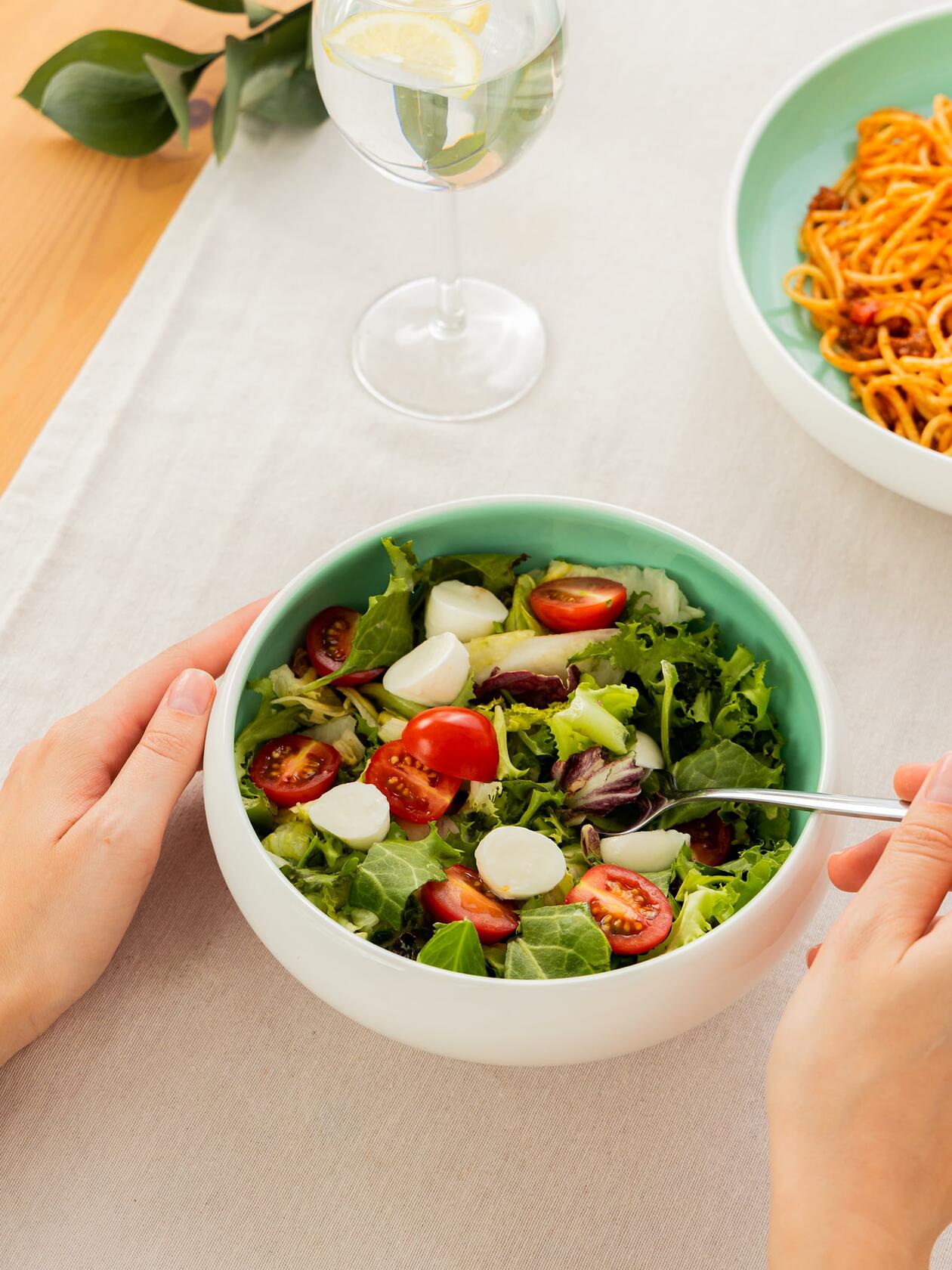 Porcelain Salad Bowls 7.2 x 3 in. Set Of 4 - Serving Bowl for Soup, Dessert, Ice Cream. Stackable Bowls for Oatmeal - Microwave, Oven, and Dishwasher Safe, Scratch Resistant 37 oz (Lusite Green)