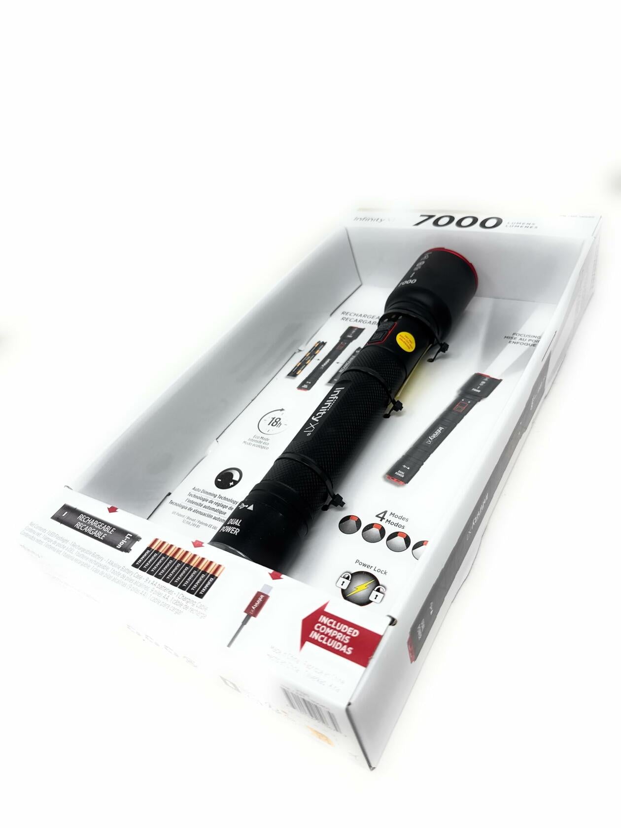 Infinity X1 7000 Lumen Rechargeable Flashlight