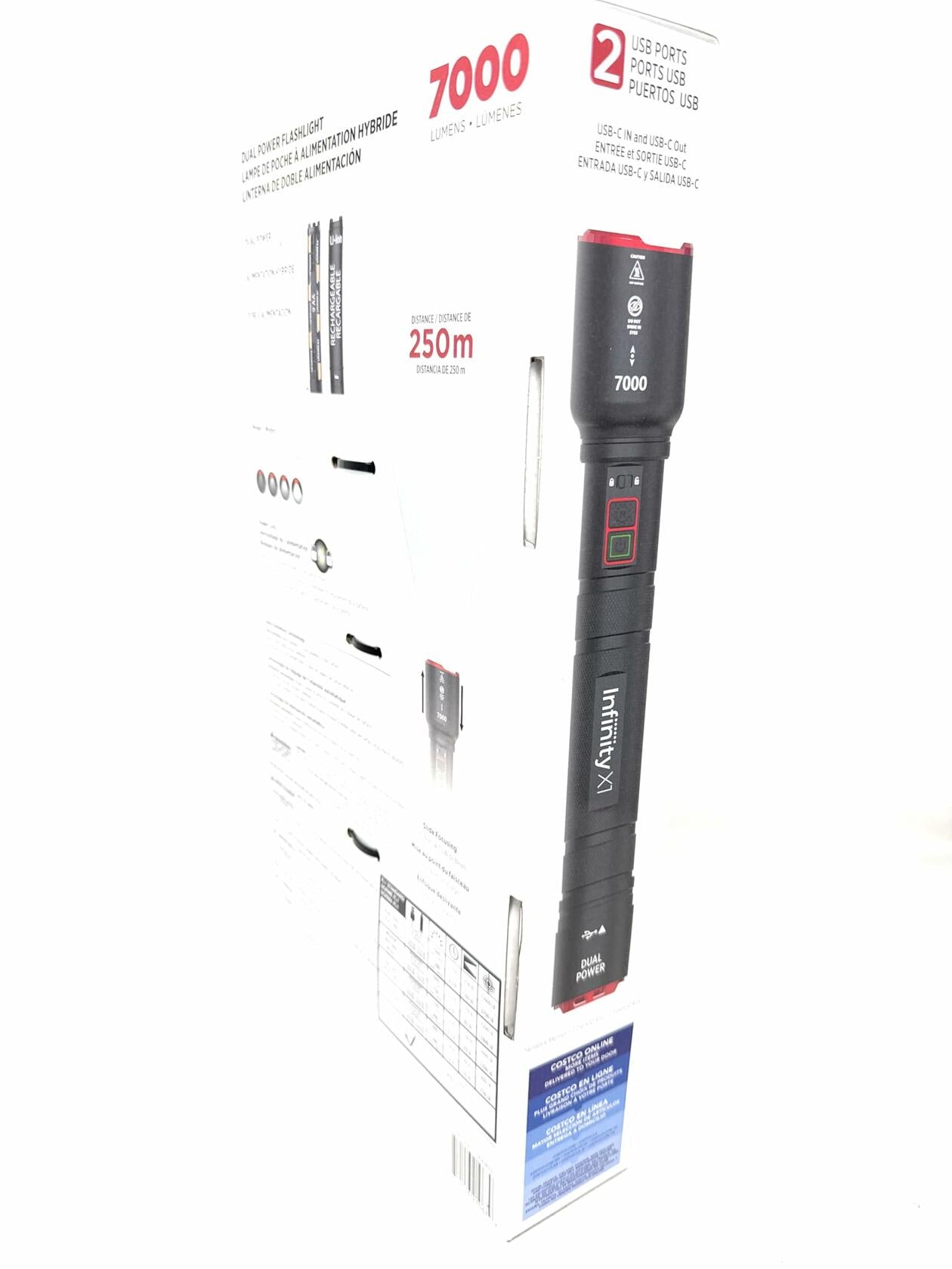 Infinity X1 7000 Lumen Rechargeable Flashlight