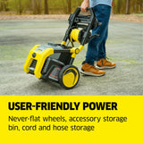 Karcher K2300PS 2300 PSI 1.2 GPM Electric Power Pressure Washer with Turbo, 15°, 40°, & Soap Nozzles