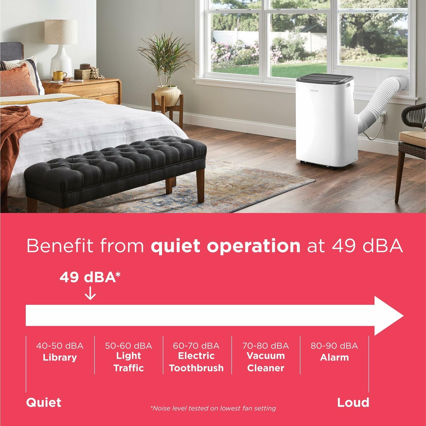 Frigidaire FHPC102AC1 Portable Air Conditioner, 10000 BTU, White