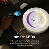 Homedics Drift Sandscape, Motion Sand, Perpetual Motion Machine, Zen Garden, Meditation Accessories, Decorative Sandscape, Bluetooth, iOS, Android, By Homedics (16 Inch (Small), Cream)