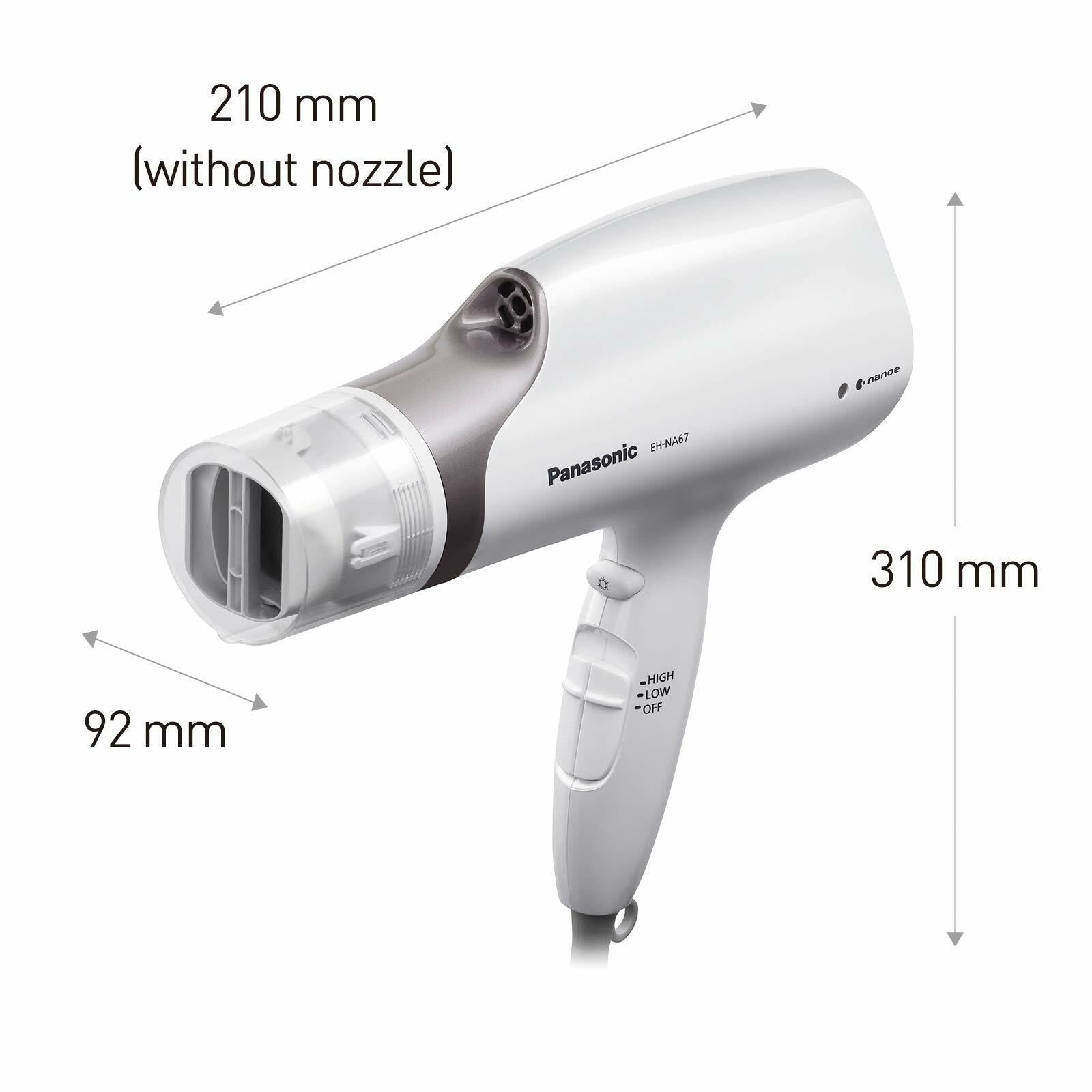 Panasonic EH-NA67 Nanoe Hair Dryer – White