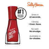 Sally Hansen Insta-Dri® Nail Polish, 3-in-1 formula with built-in base and top coat for shiny, extended wear in a single step. Dries in 60 seconds. ASAP Apple - 383