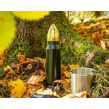 Goetland 304 Stainless Steel 17.6 oz Bullet Water Bottle Bullet Tumbler Cup Vacuum Insulated Tumbler Travel Mug Flask No Logo Black