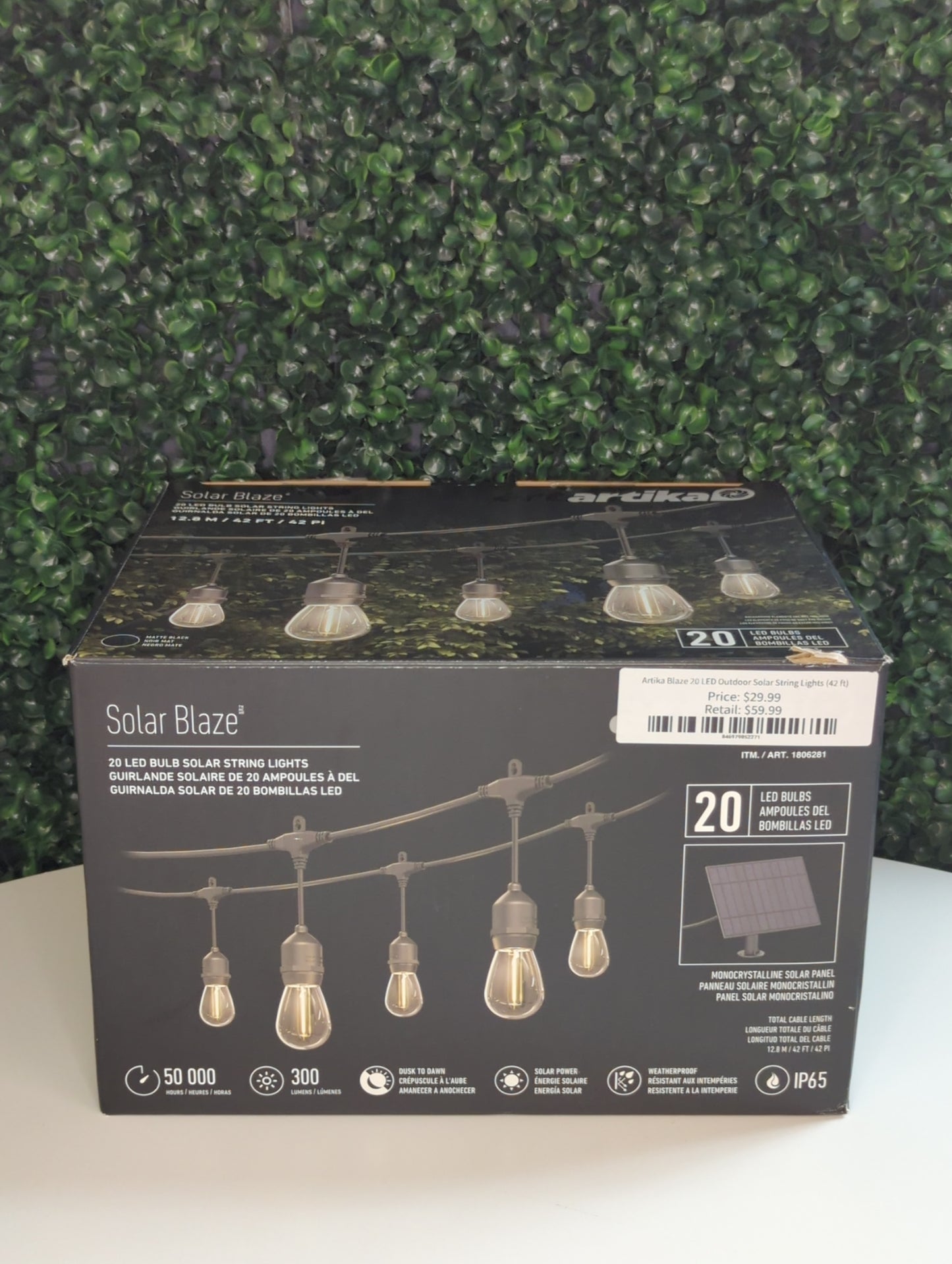 Artika Blaze 20 LED Outdoor Solar String Lights 42 ft product image
