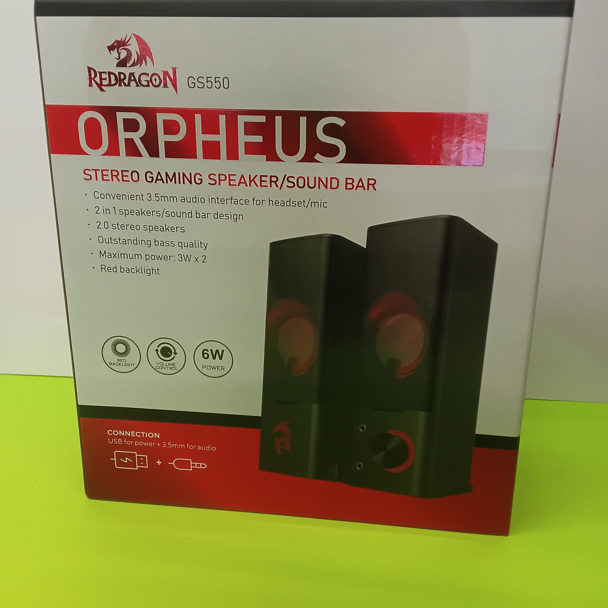 Redragon GS550 Orpheus Stereo Gaming Speaker / Sound Bar product image