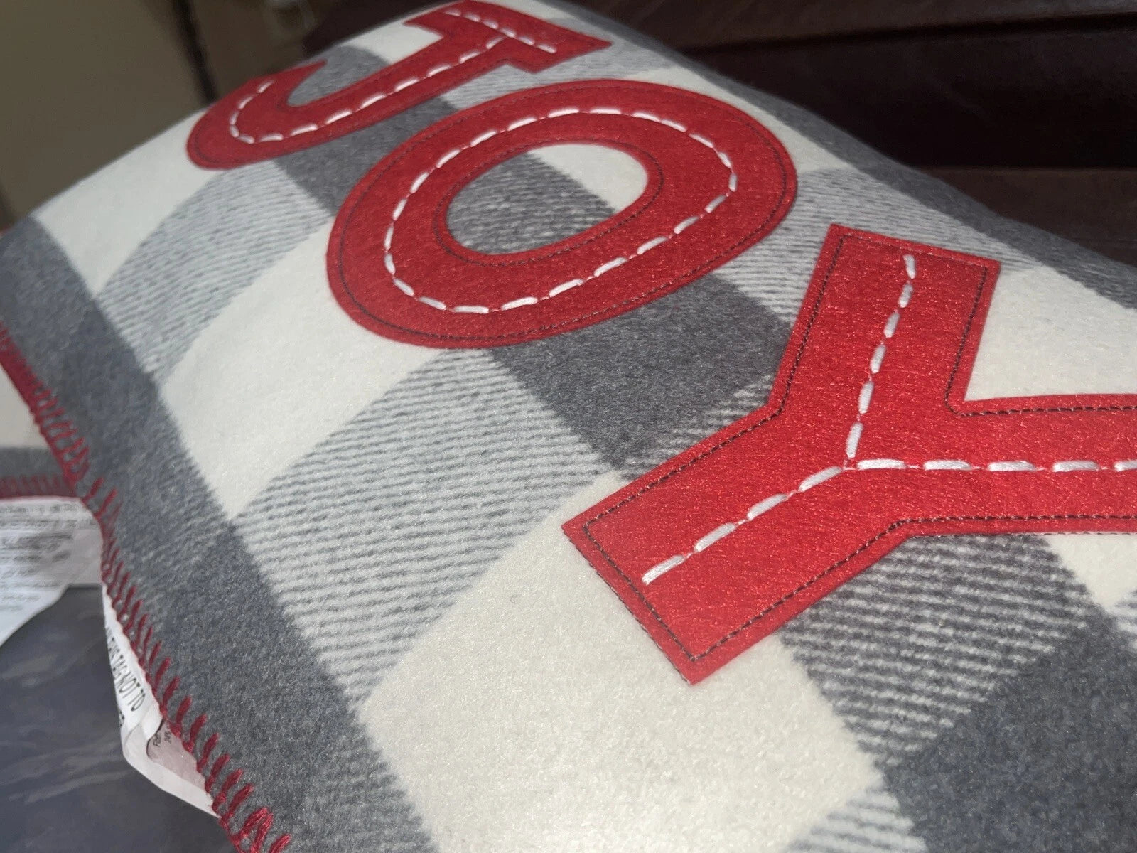 JOY Flannel Plaid Pillows - Set of 2